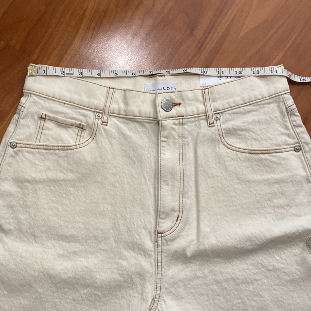 LOFT High-Waist Boyfriend Denim Shorts - Picture 12 of 13